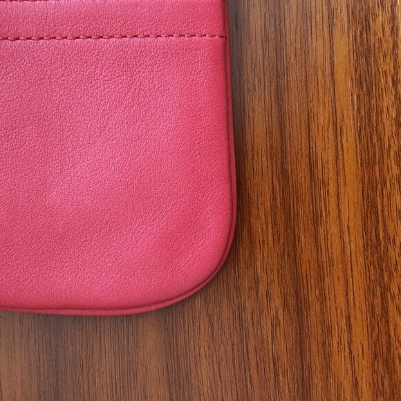 Coach F42389 Papaya Small Leather Wristlet - Picture 6 of 7